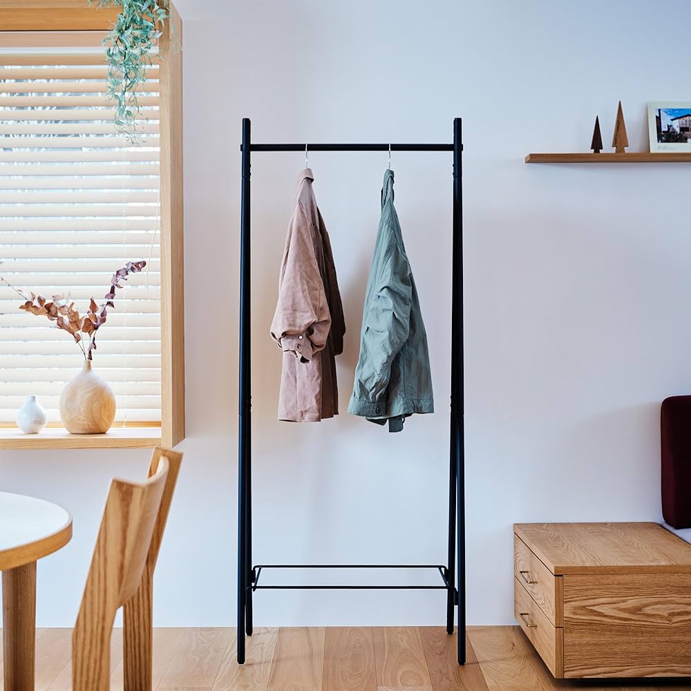 A型ハンガーラック ブラック 2点 A型ハンガーラック(ブラック DK2s01) | ニトリネット【公式